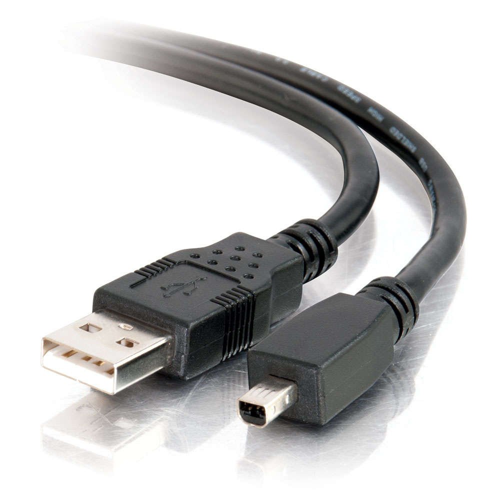C2G/Cables to Go 27331 USB 2.0 A to 4-Pin Mini-B Cable, Black (6 Feet)