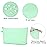 WANDF Cosmetic Bag for Women Makeup bag Organizer Mini Makeup Pouch for Purse Water Resistant Girls Gift(M-Mint Green)