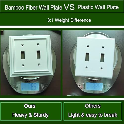 Miniatura 4 de Placas de pared, cubiertas de salida dúplex, placas de interruptor de luz de palanca, cubierta de interruptor de luz decorador, placa de pared de