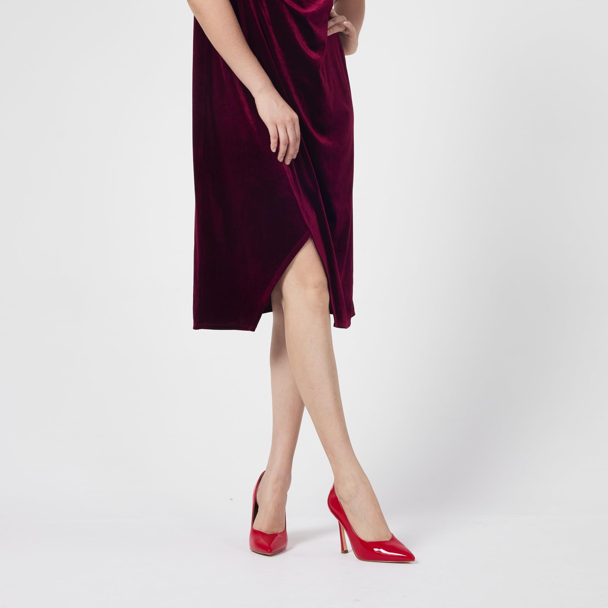 Zhabtuc Décolleté Donna Punta Chiusa Tacco 10 cm Stiletto Scarpe da Cerimonia