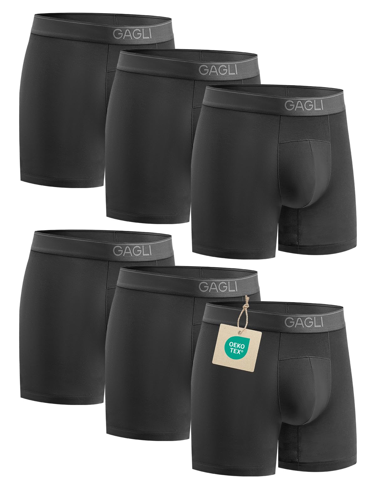 Boxershorts Herren - Bequeme Modal Unterwäsche Atmungsaktiv Unterhosen | Herren Unterhosen Männer Underpants Feuchtigkeitstransport, ComfortFlex-Bund