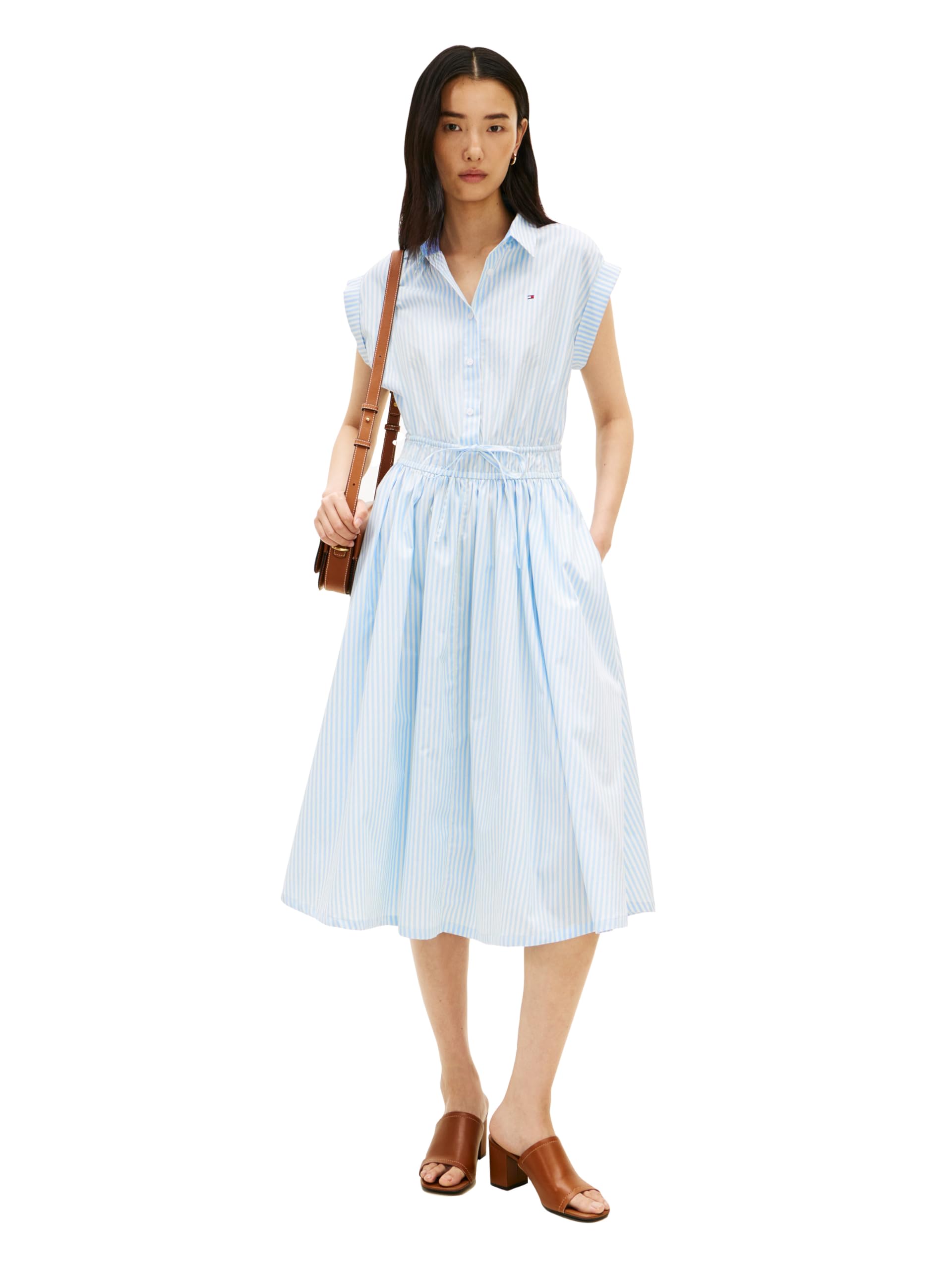

                                                    Tommy Hilfiger Women's Sleeveless Shirt Dress with