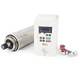 RATTMMOTOR 1.5KW 110V Air Cooled Spindle Motor ER16 Collet 15A 400HZ 24000RPM+1.5KW VFD Inverter Variable Frequency Drive for CNC Router Engraver Milling Machine