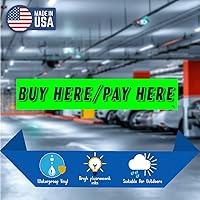 Vista 3 de Versa-Tags Calcomanías de eslogan de vinilo verde Chartreuse – Paquete de 12 para publicidad de parabrisas de concesionarios de automóviles