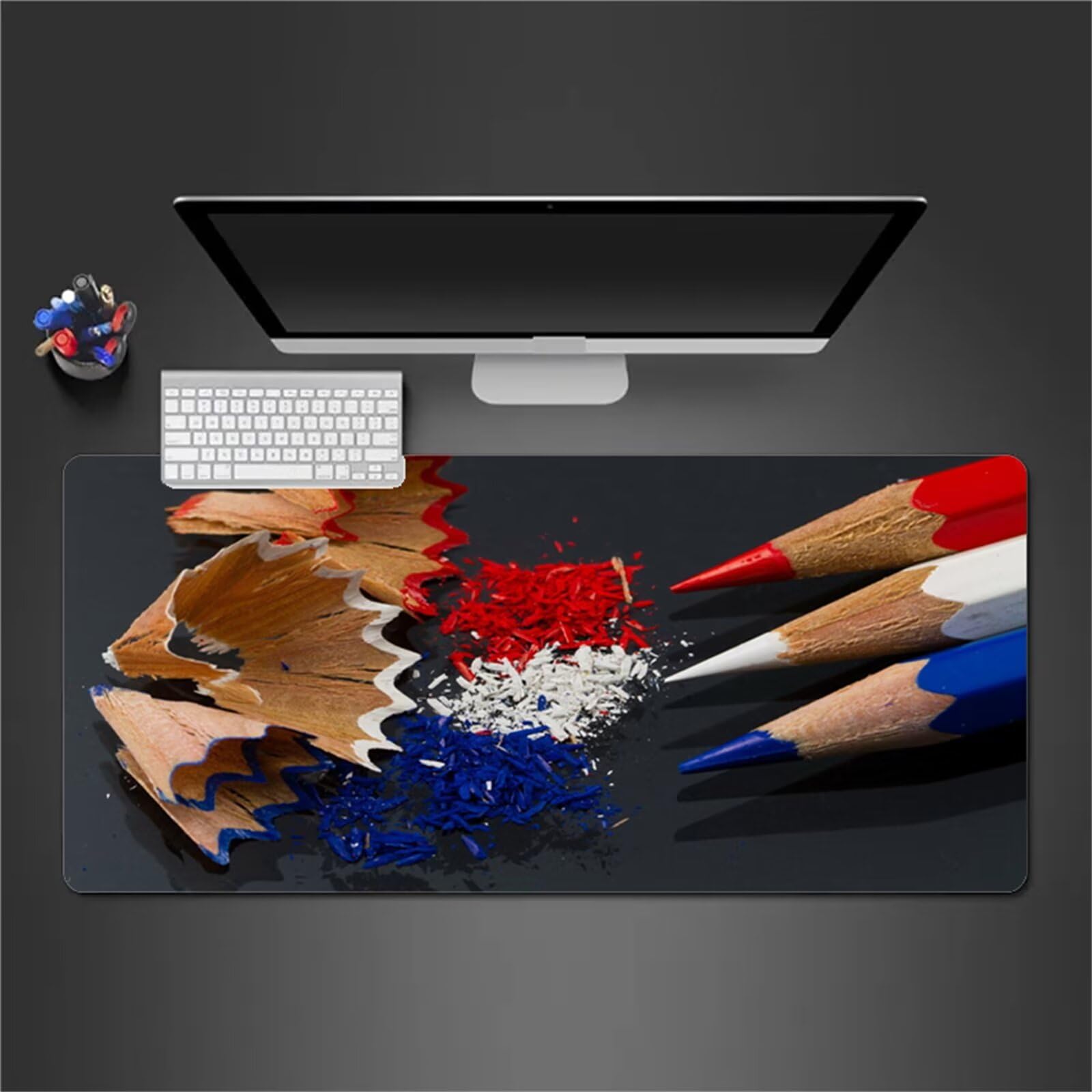 Alfombrilla Raton Gaming XXL 1200x600x3cm Alfombrilla de Ratón Grande Alfombrilla Gaming de Escritorio con Base Antideslizante para Gamers PC y Portátil (Vistoso)