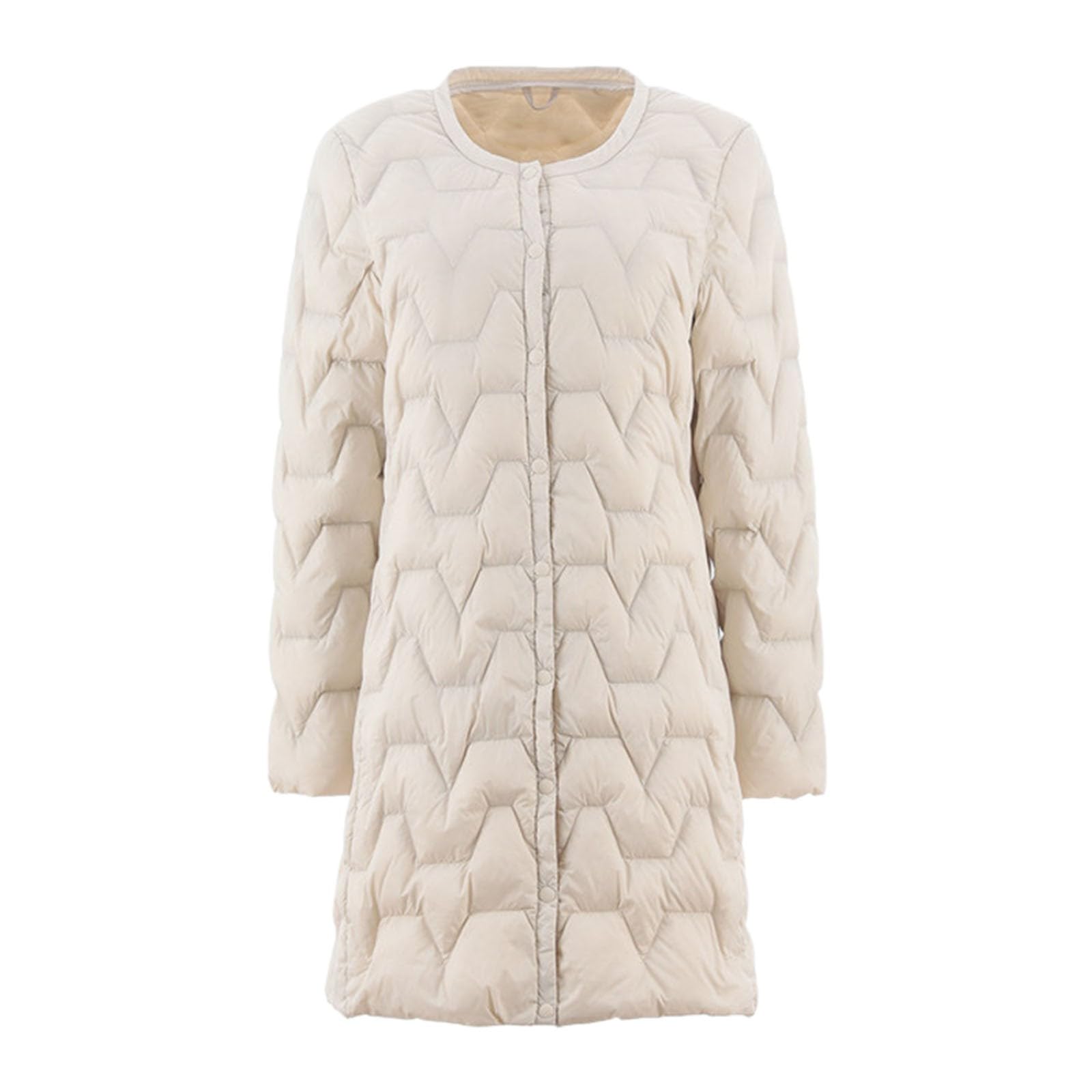 Genérico Plumifero Mujer Largo,Chaqueta Larga Y CáLida De PlumóN Para Mujer Abrigo De Invierno Adelgazante Con Cuello Grueso Y De Gran TamañO