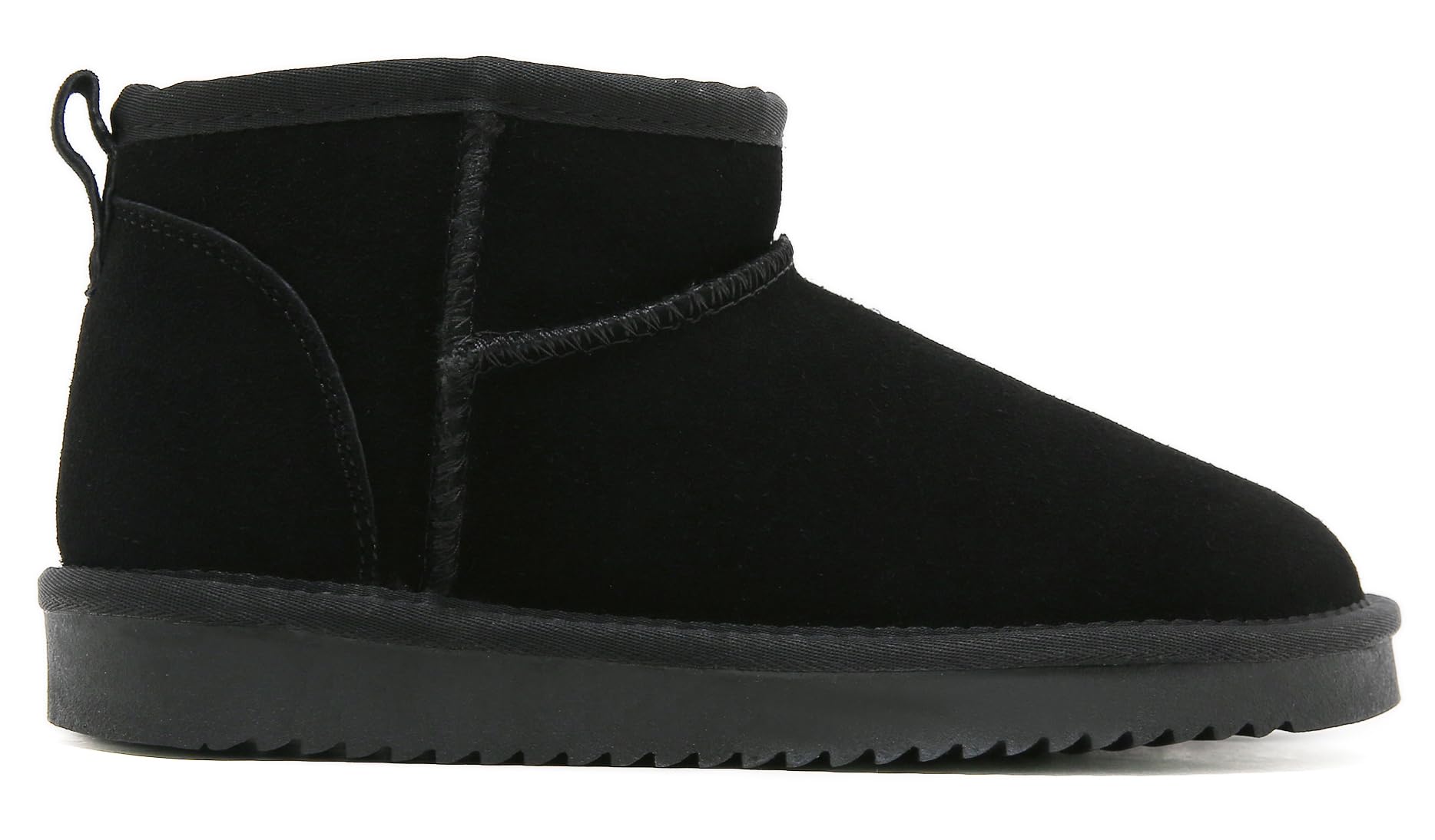 Meik Mangni Stivali Donna Invernali Classic Antiscivolo Stivaletti da Neve Caldo Comode Impermeabili Stivali Inverno Outdoor Breve Boots,Nero,43 EU