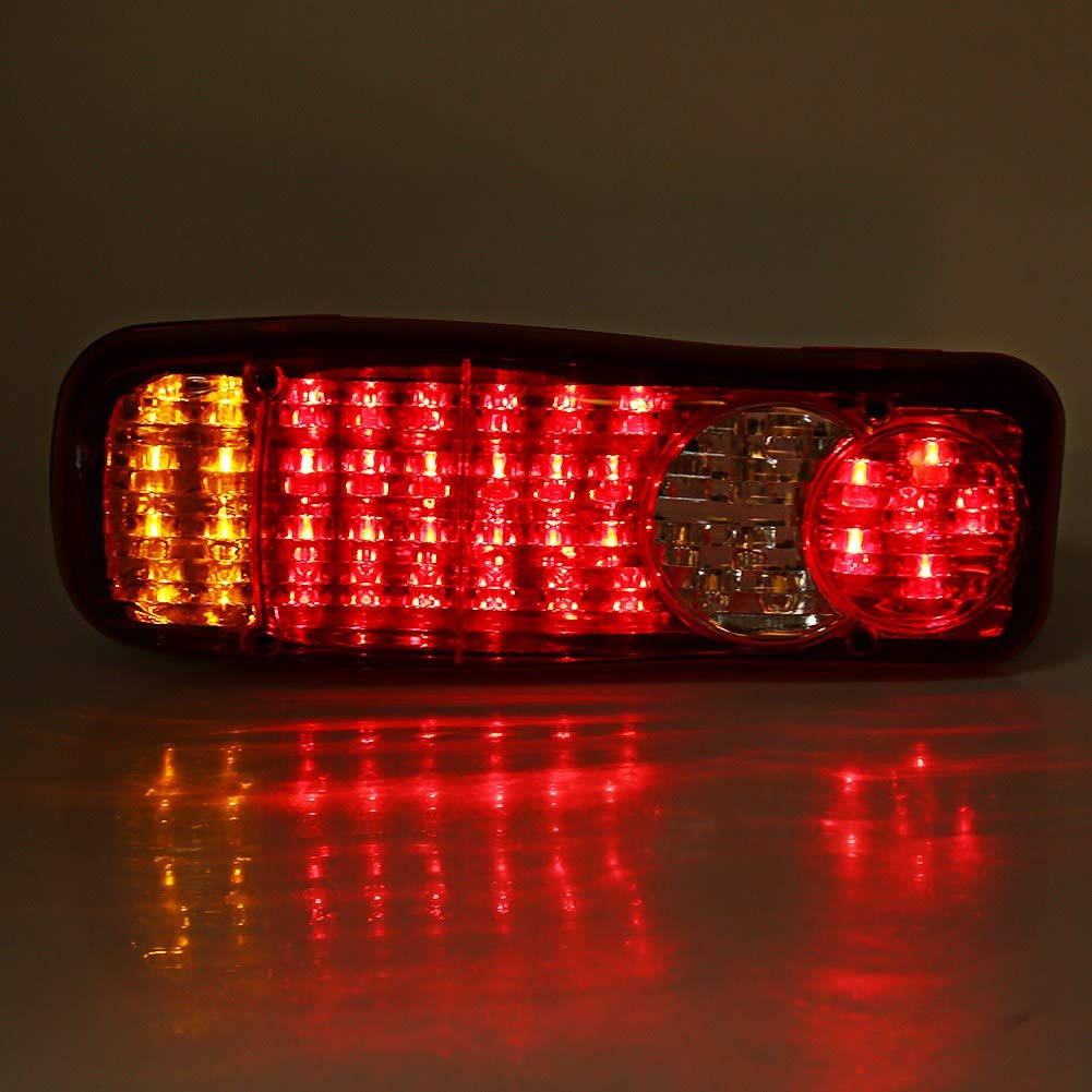 Bediffer 2 szt. 12 V samochodowa lampa tylna LED ciężarówka samochód ciężarowy wskaźnik zatrzymania przyczepa tylna lampa 46 diod LED światła hamowania do samochodów ciężarowych furgonetek