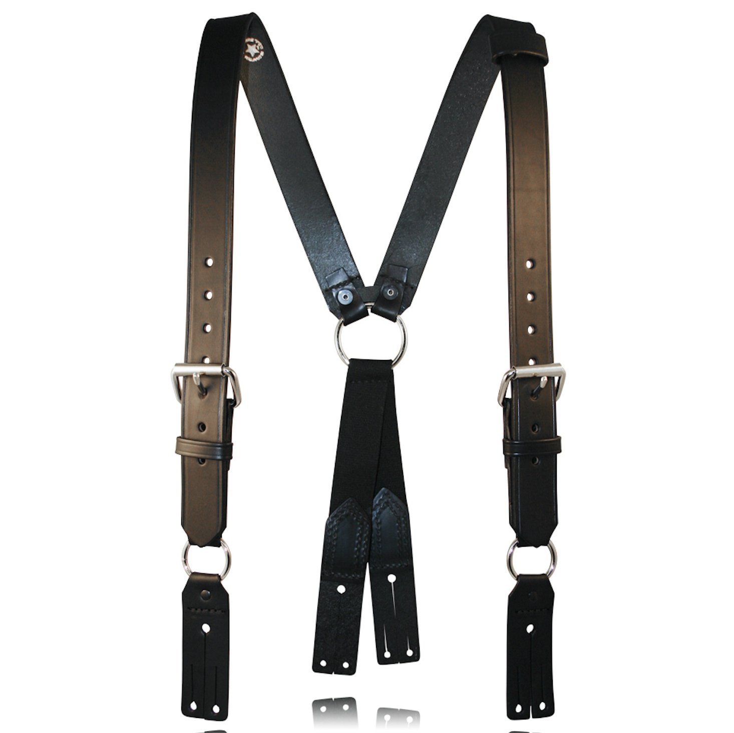Boston Leather9175 Leather Firefighter Suspenders