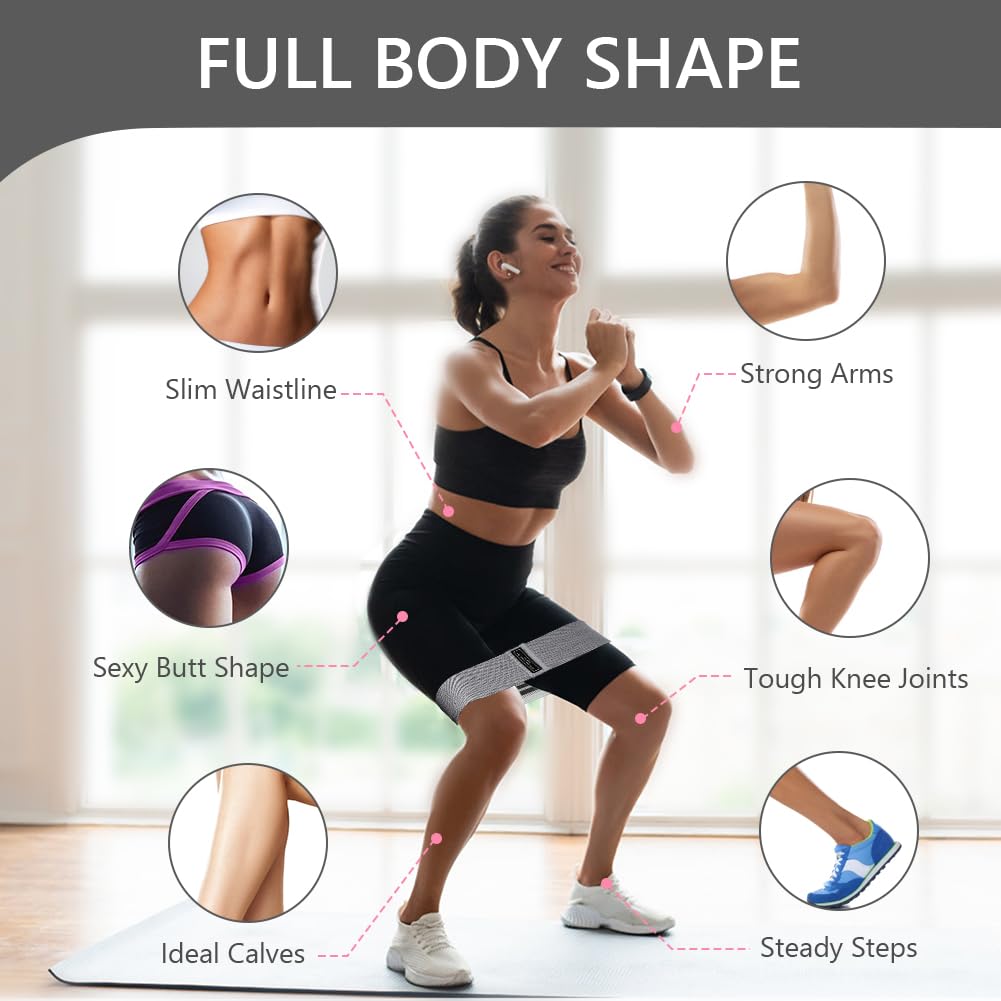 Flintronic Elastici Fitness, Bande Elastiche Fitness, Bande di Resistenza Fitness con 3 Livelli di Resistenza, Fasce Elastiche Fitness, Bande Elastiche Fitness per Crossfit, Yoga, Pilates