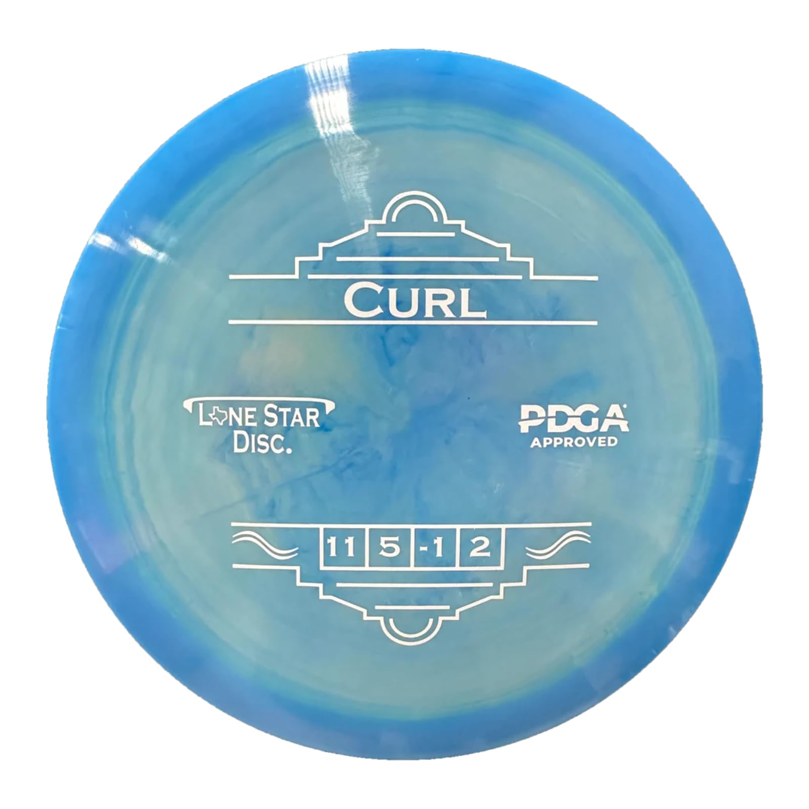Lone Star DiscAlpha Curl | Stable Disc Golf Distance Driver | Durable & Smooth Premium Plastic | Accurate Forehand and Backhand Drives | Colors May Vary