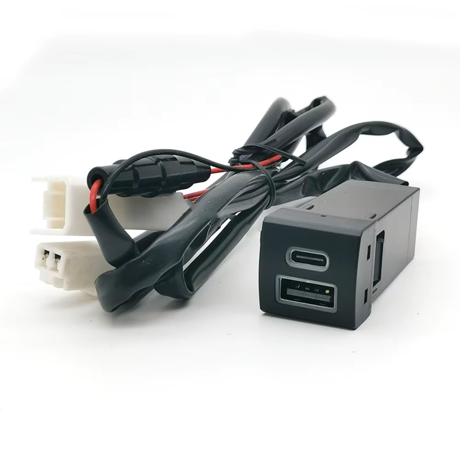 Centre De Port USB Compatible Avec Toyota Pour Highlander Pour Rav4 2018-2022 Voiture PD Pour Type-c QC3.0 Double Pour Prise De Chargeur Double Charge Interface USB AUX voiture
