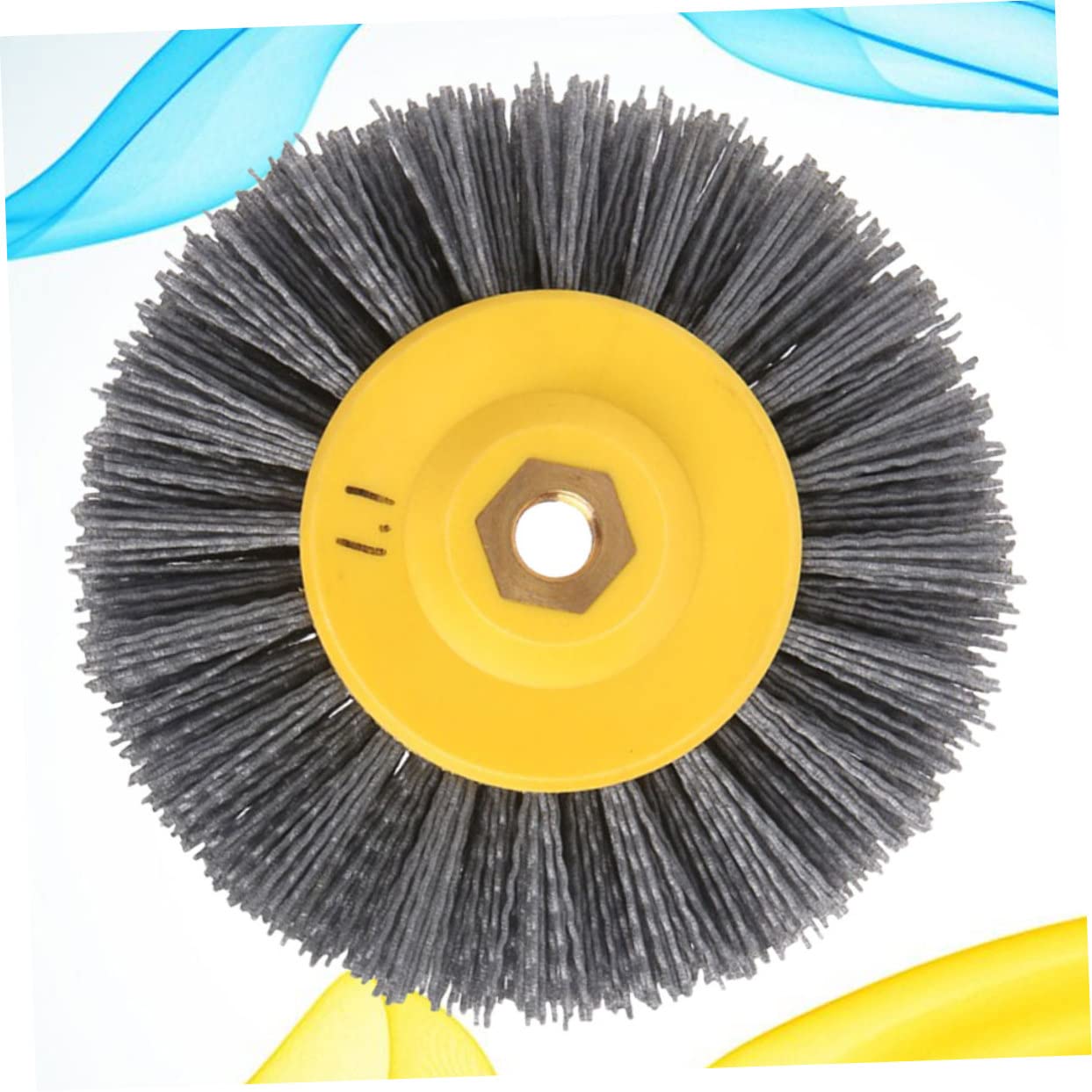 MAGICLULU Cepillo Herramienta de Pulido de Nylon de Pulido para Amoladora Color Plata para Proceso de Mecanizado y Herramientas Rotativas