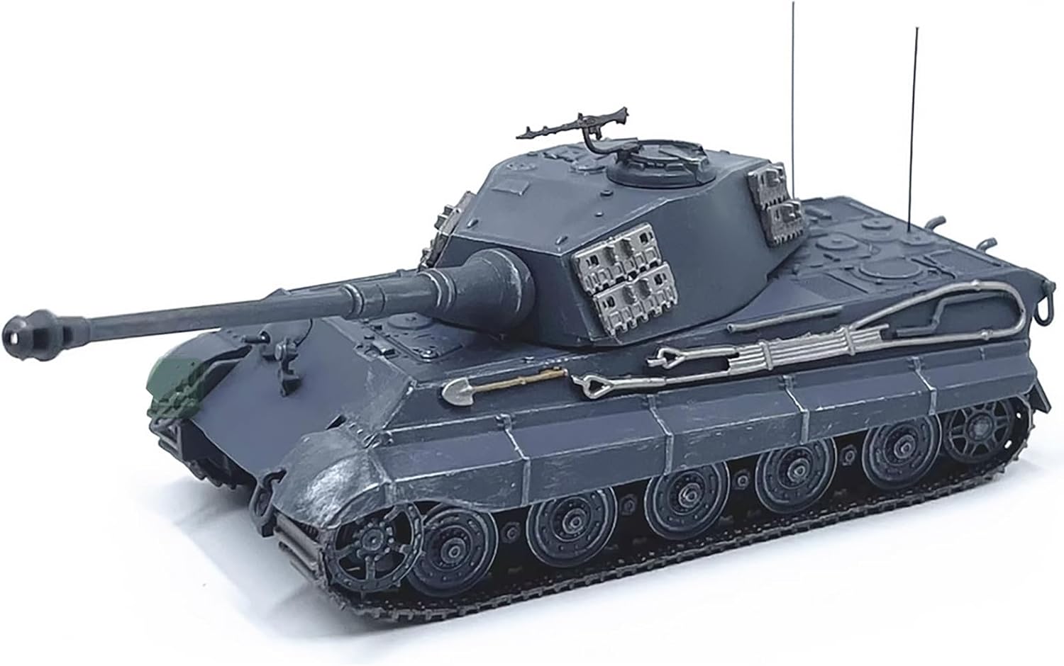 Simulation Alloy Armored Vehicle Model 1:72 WWII Berlin 1945 Tiger II Tank Model