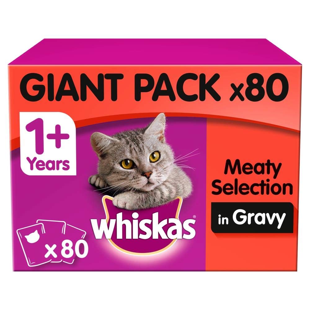 whiskas 1 Plus Cat Pouches Meat Selection in Gravy Giant Pack, Chicken, 0.1 kg — image 1