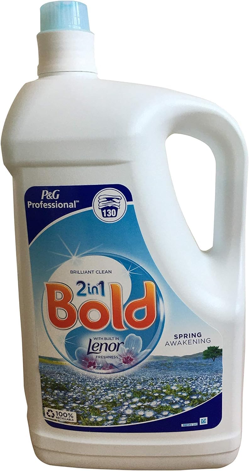 Bold 2 in 1 Bio Laundry Detergent Liquid with Lenor Freshness Spring Awakening 130 Wash, 5 ml - By Shop 4 Less