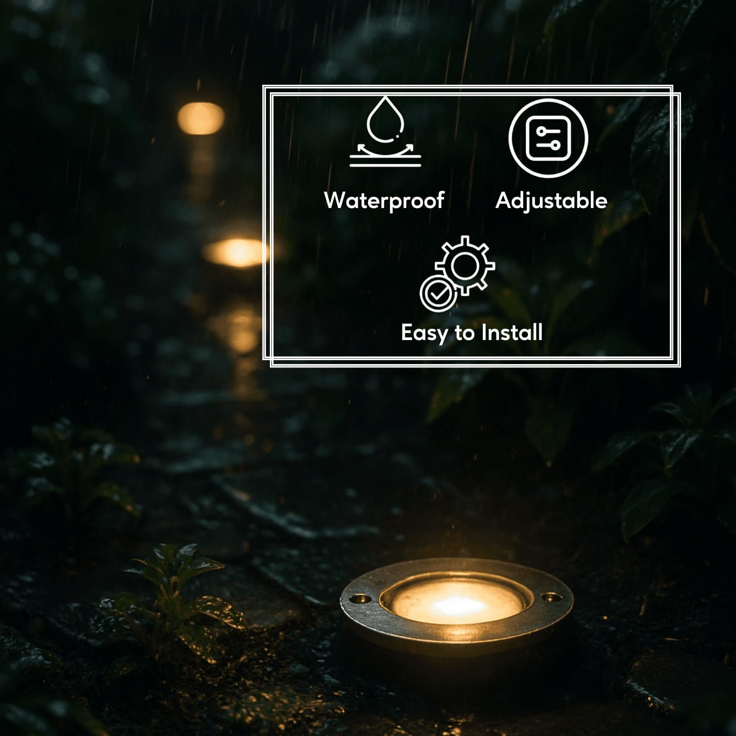 Ironsmith Lighting Products In Ground Well Light Fixture with Solid Brass Cover, Oil Rubbed Bronze Finish, Halogen and LED Bulb Compatible, Outdoor Landscape Lighting (Flat)