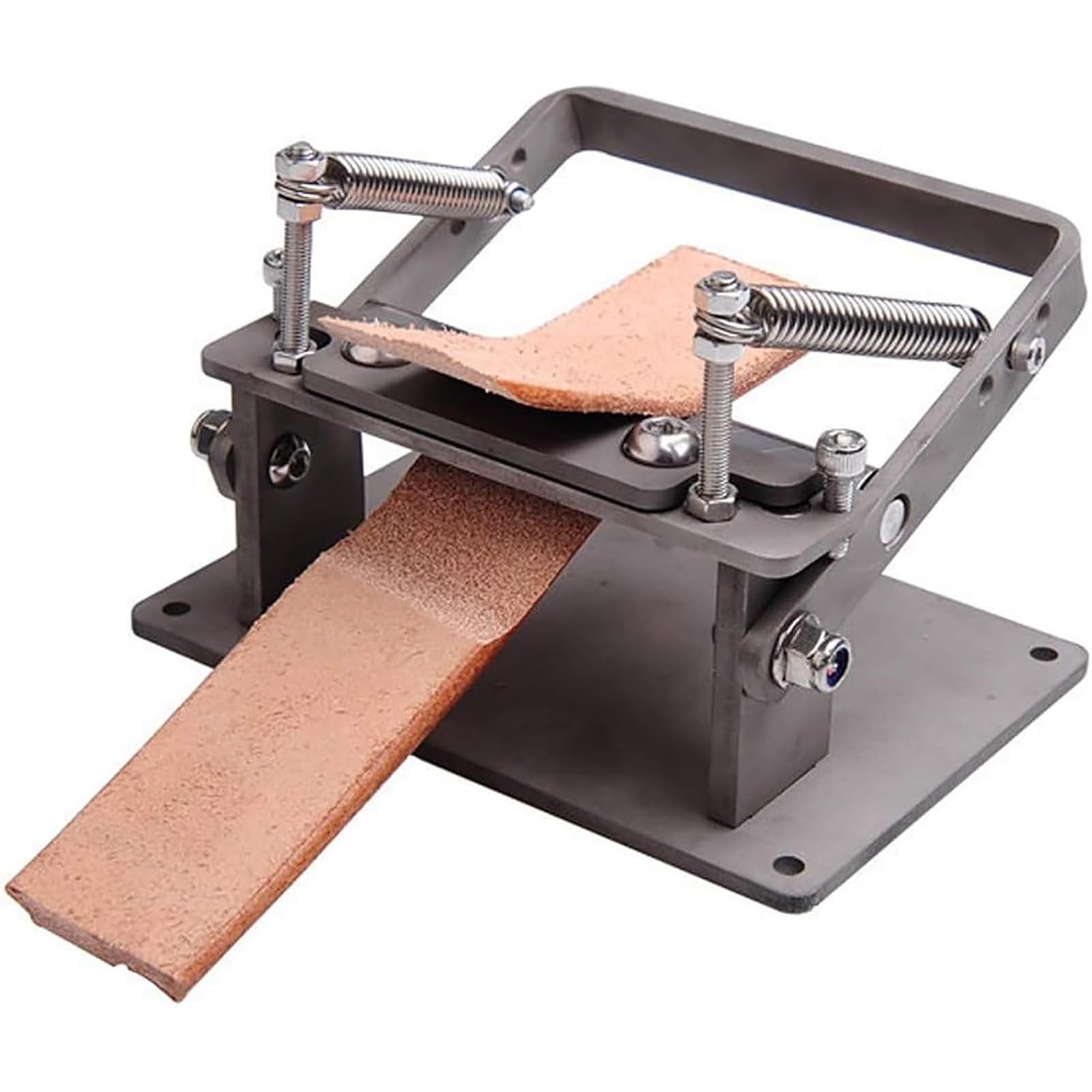 Zmjgll Leather Splitter Skiving Machine,Manual Paring Tool For Thinning Leather,10Cm Max Width,Adjustable Thickness,Craft Use,Easy Flat