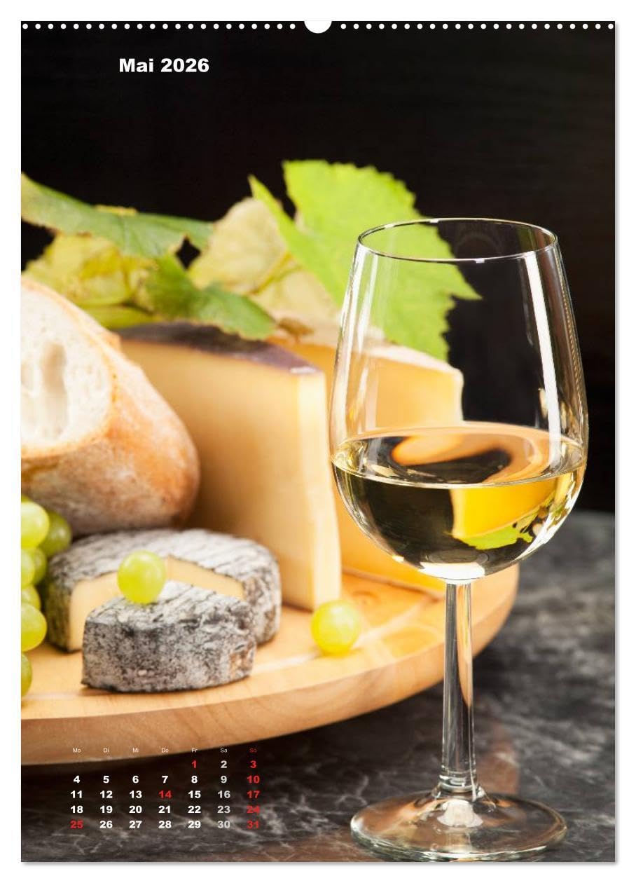 WeinTrauben 2026 (hochwertiger Premium Wandkalender 2026 DIN A2 hoch), Kunstdruck in Hochglanz: Wein und Weintrauben (CALVENDO Lifestyle)