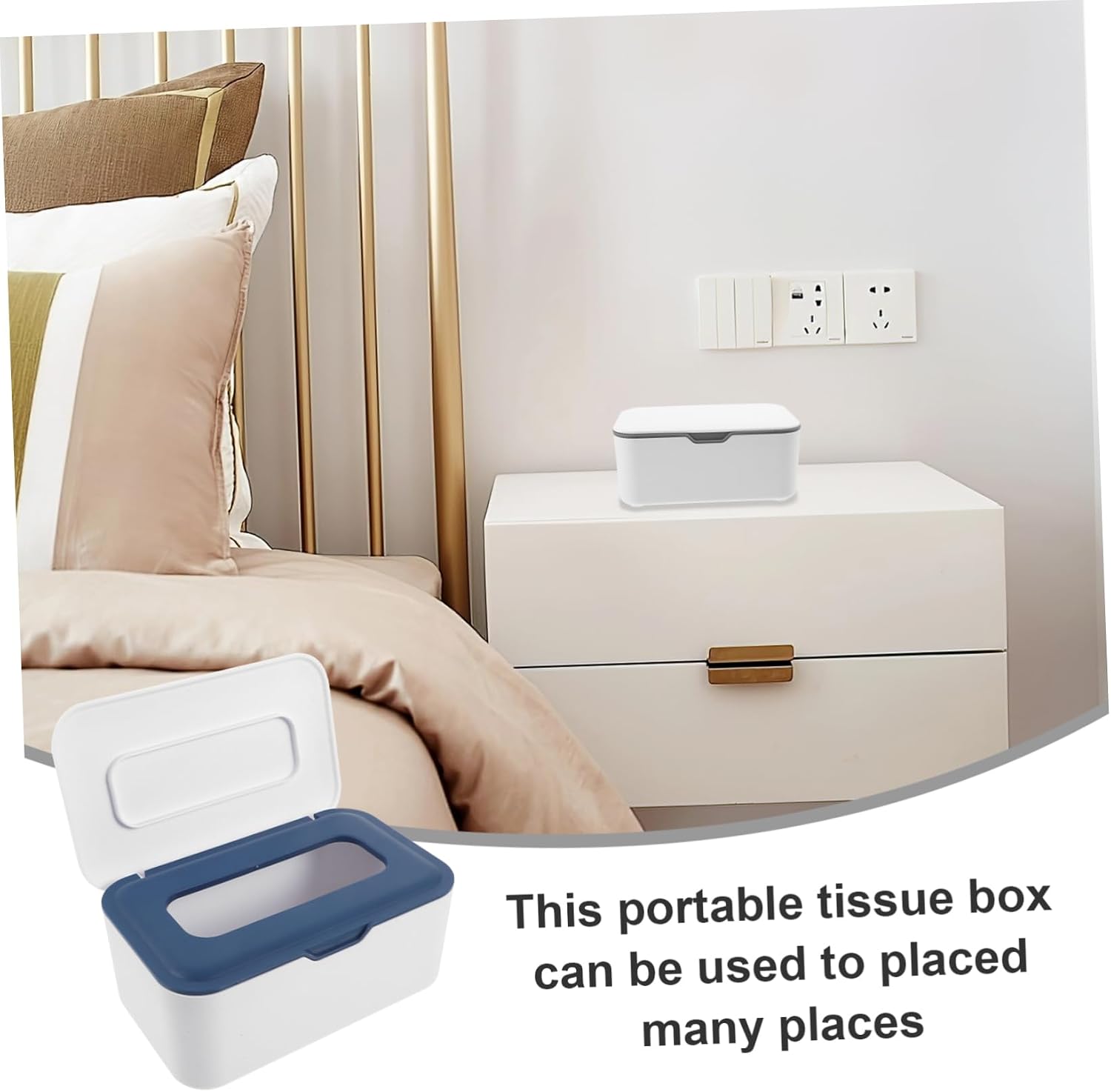 LIFKOME 2pcs Portable Wet Wipes Box Diaper Newborn Bum Tissue Holder for Travel