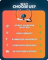 Vista 7 de Movo GB-U80T Equipo de buceo submarino con soportes de zapata fría, correa – Compatible con GoPro Hero, HERO6, HERO7, HERO8, HERO9, HERO10, HERO11