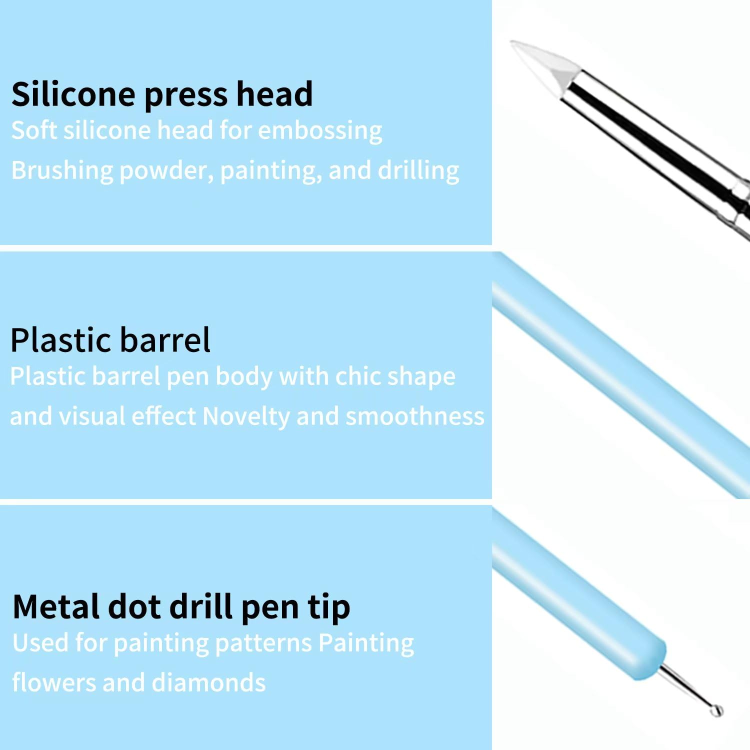 Clay Sculpting Tools Set - 10 Piece Silicone Kit -20