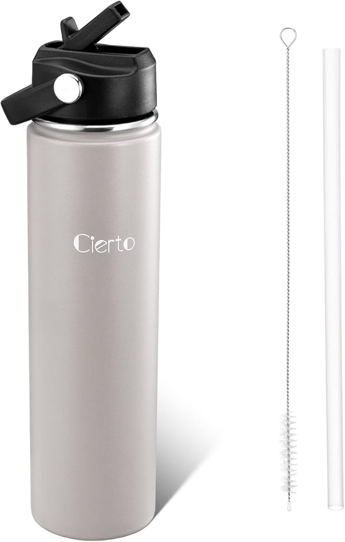 Cierto 24 oz Insulated Water Bottle with Straw Lid