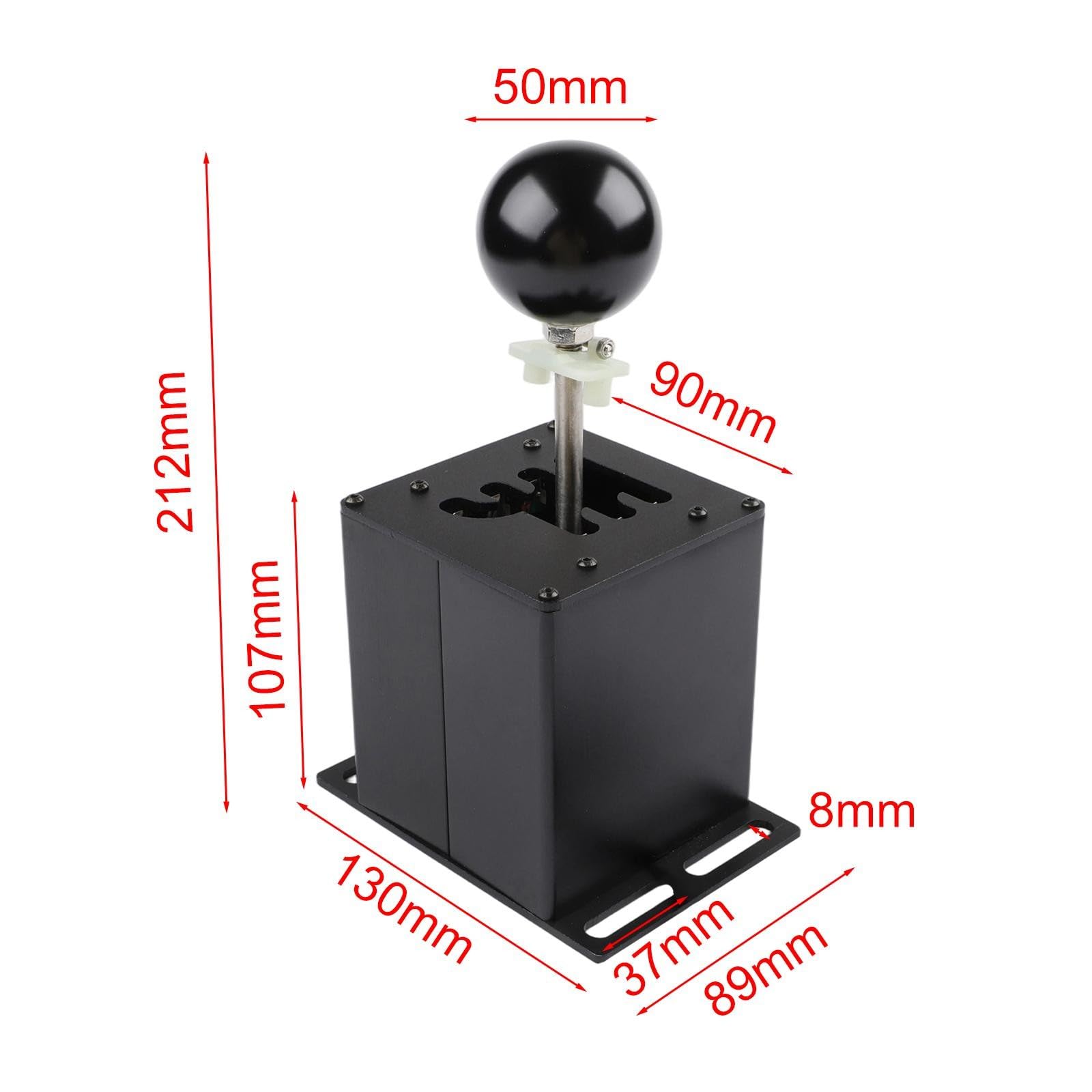 Lapiglo Levier de vitesse H 8 vitesses en aluminium compatible avec Logitech G29 G27 G25 et Thrustmaster T300 T500 Sim Racing Wheel