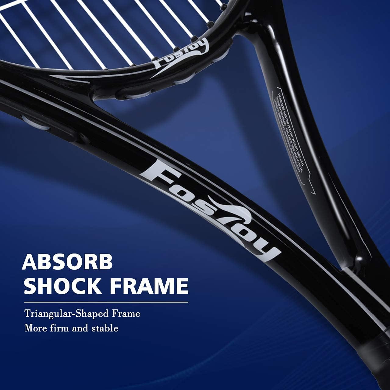 Fostoy Adult Recreational Tennis Racket, 27 inch Tennis Racquet with Carry Bag, Professional Tennis Racket, Good Control Grip, Vibration Damper : Sports & Outdoors