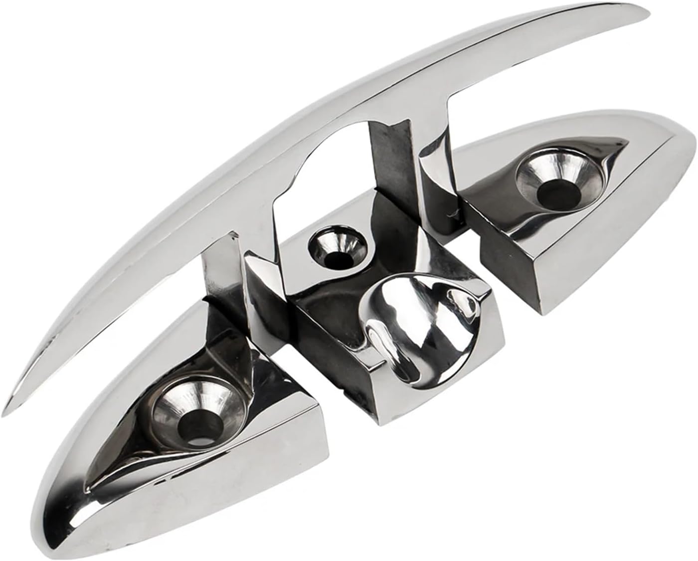 6" 316 Stainless Steel Mooring Cleat Folding Mooring Rope Cleat Boat Flip Up Flush Dock Mount Cleat Boat Accessories