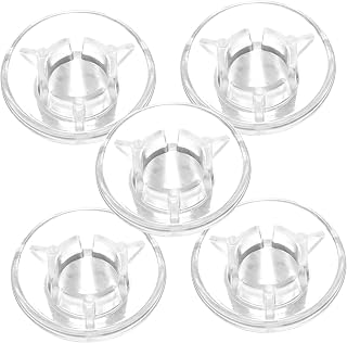 Toyvian 5pcs Transparent Guitar Effects Pedal Footswitch Caps Durable Mushroom Shape Footswitch Toppers for Easy Replacement Reliable Plastic Material Compact Design for Guitar Effect