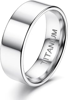 1mm 2mm 4mm 6mm Silver Thumb Rings High Polish Titanium Steel Stackable Rings for Women Men Classic Trendy Eternity Bands Statement Rings Wedding Bands Rings Comfort Fit 5-10