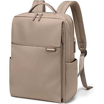 Laptop Backpack for Women 16 Inch Work Business Computer Backpacks with Laptop Compartment Waterproof Casual Daypack for Travel Brown