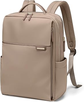 Laptop Backpack, Hand Luggage, 16 Inches, Backpack for Men and Women, Business Backpack, Waterproof, Backpack Daypack for School, Cycling, Leisure and Travel, brown, 16", Casual