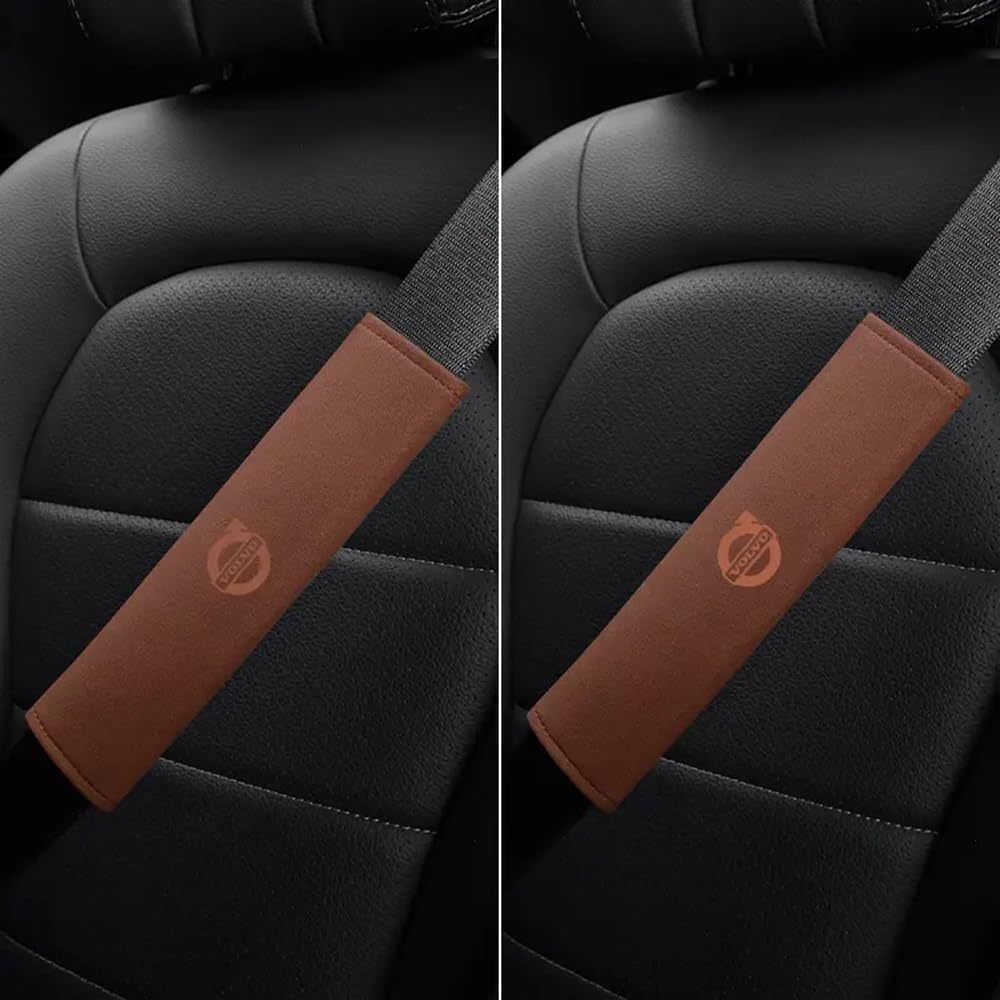 Seat Belt Shoulder pad Car Seat Belt Pads for Volvo V40 V50 V60 V70 V90 C30 C40 C70 S60 XC40, Seatbelt Protector Cover Pads Car Accessories