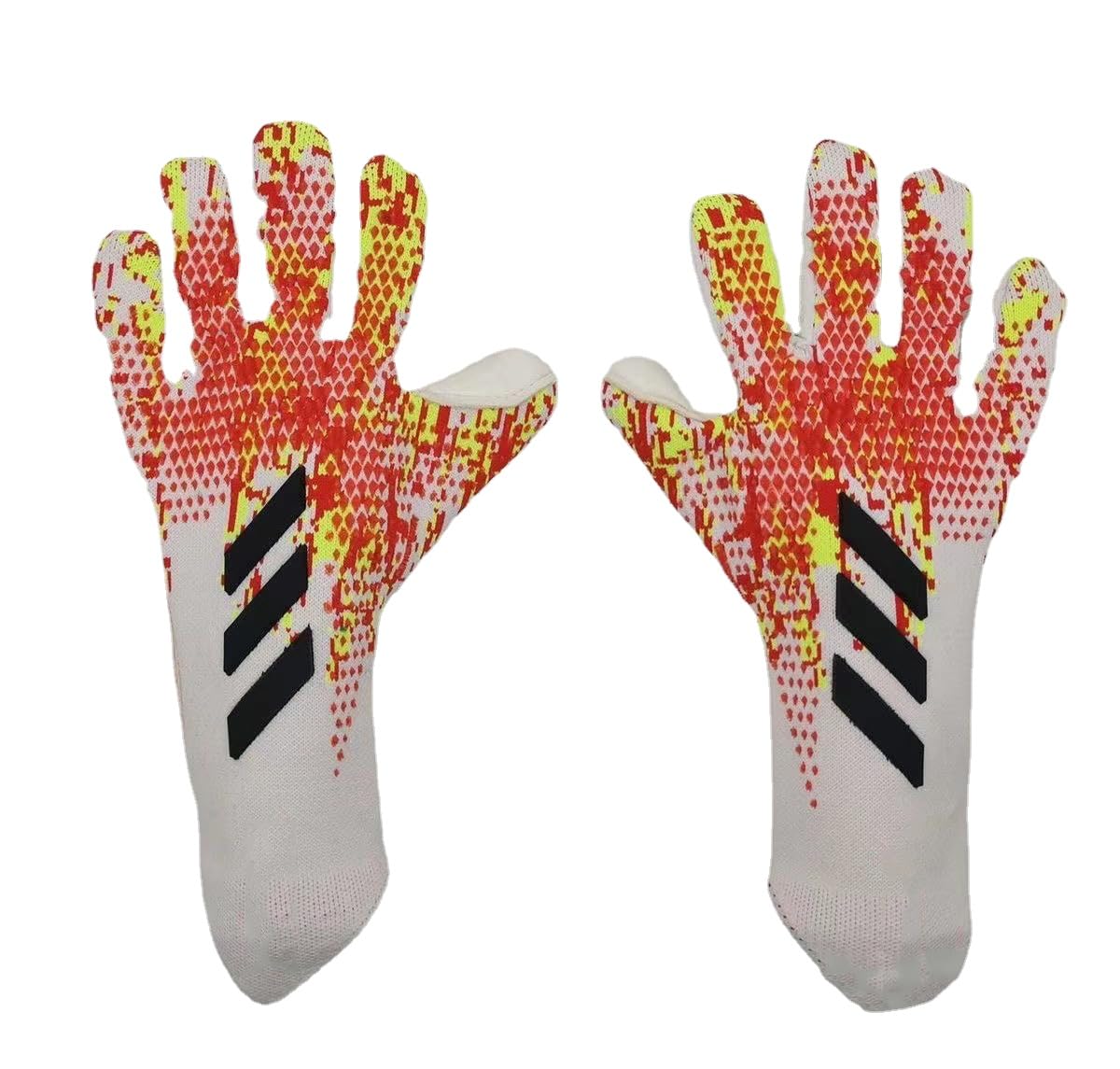 PLbSE Soccer Goalkeeper Gloves Goalie Training Gloves Strong Grip Anti-Slip and Breathable for Adults and Children (Multi-Colour,6)