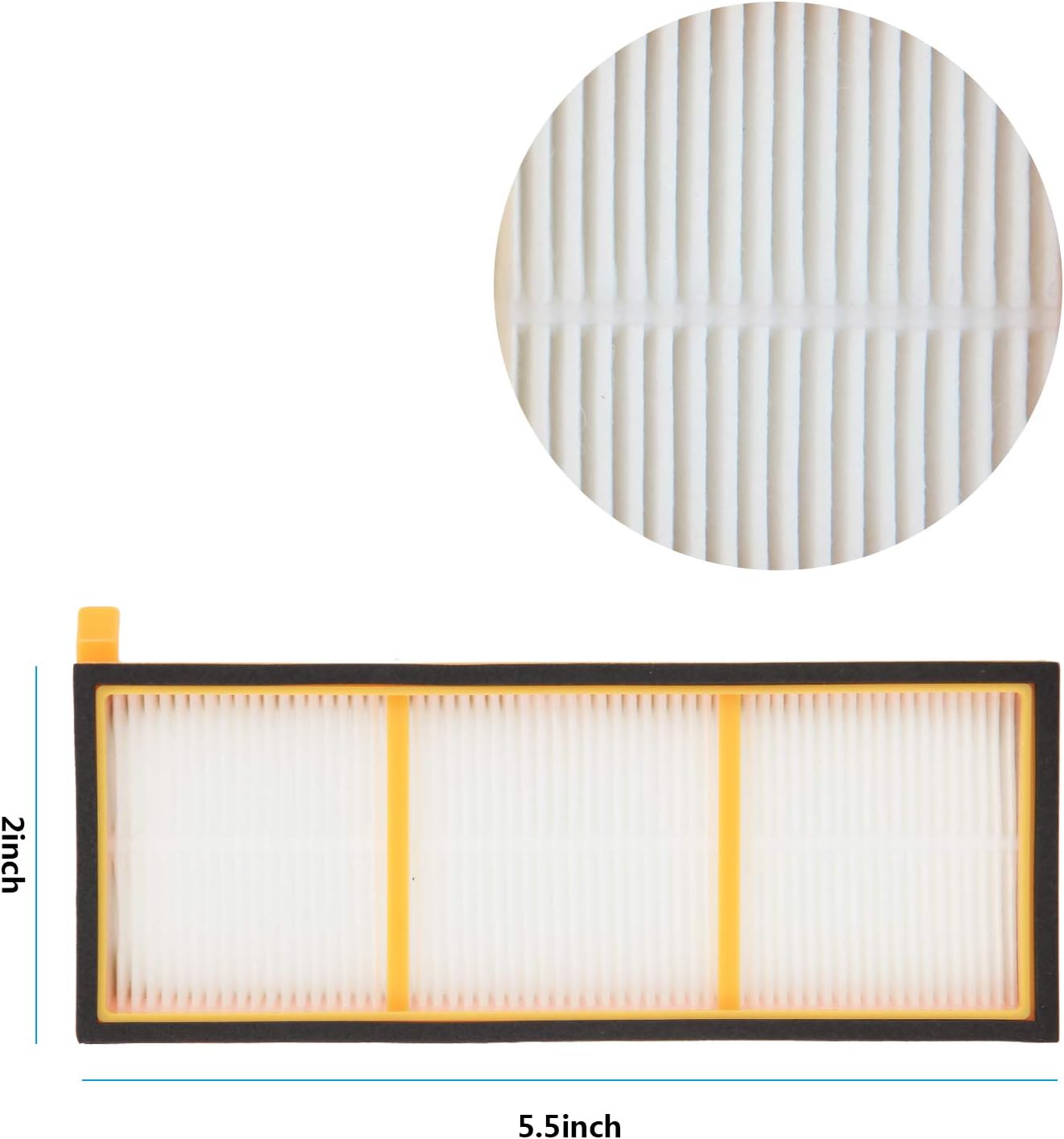 Mochenli Replacement Accessories Kit for Shark ION Robot RV700 RV720 RV750 RV750C RV755 Robotic Vacuum Cleaner ,4 Filters ,8 Side Brushes,1 Main brush.(Not Fit RV700_N, RV720_N, RV750_N)