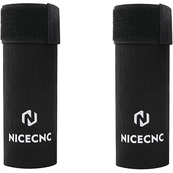 NICECNC Front Fork Socks 6" Fork Seal Protector Upside Down Forks 37-50mm Fork Tube Compatible with V-Twin Sport Cruiser Adve
