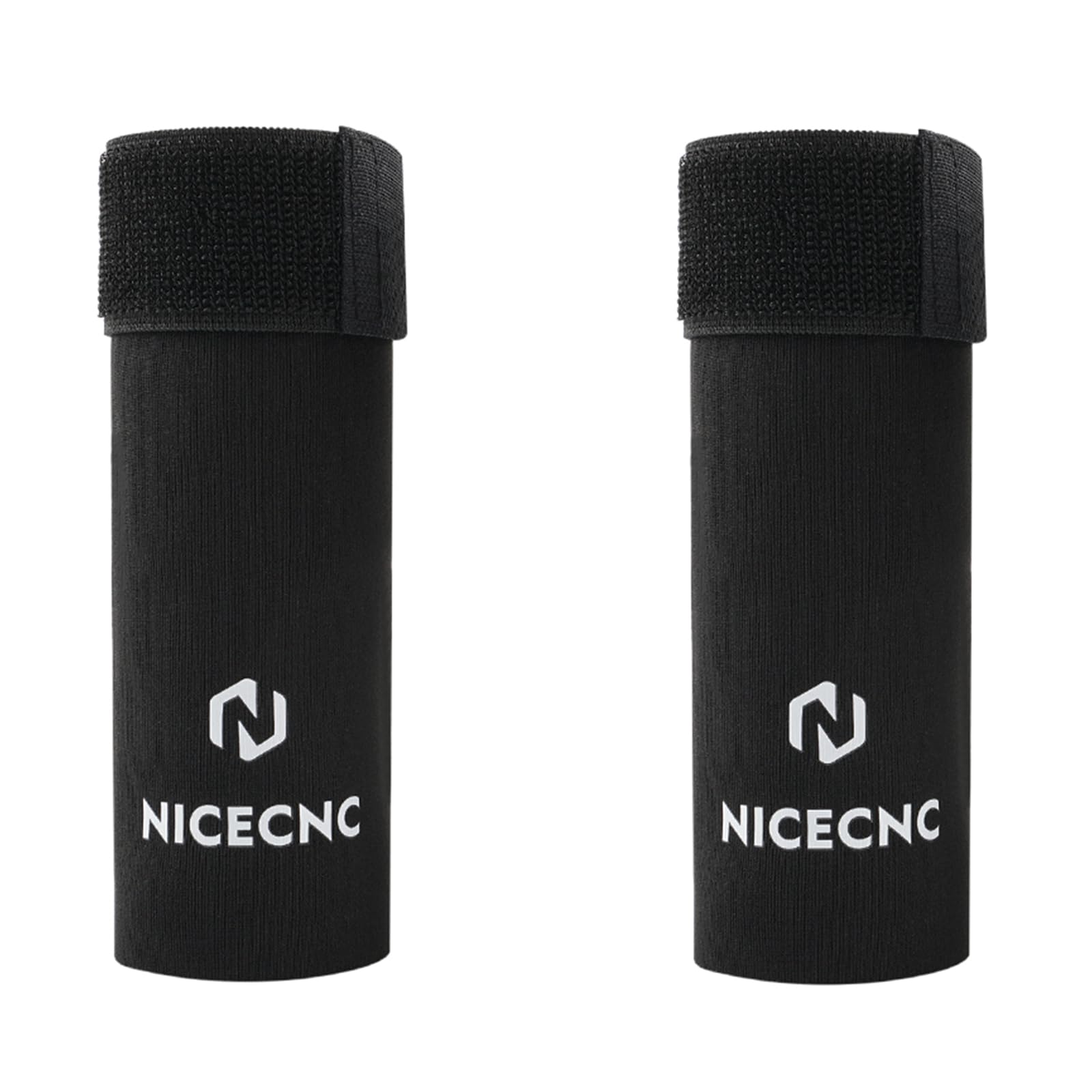 NICECNC Chaussettes de Fourche Avant de 15,2 cm, fourches à l'envers, Tube de Fourche de 37 à 50 mm, Compatible with V-Twin Sport Cruiser Adventure Touring Custom ou Dual Sport Bike, Noir