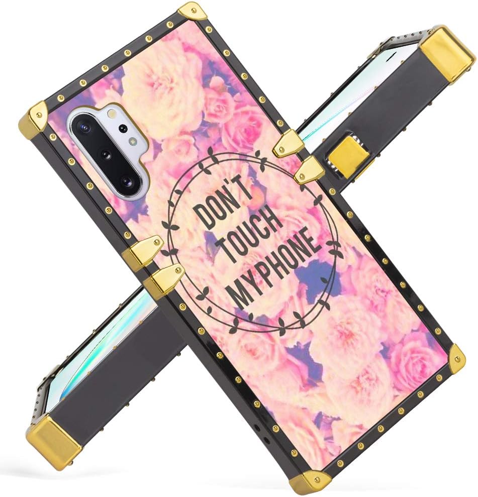 Luxury Case Samsung Galaxy Note 10+ Note 10 Plus 5G 2019 Release (Pink Rose Quotes)