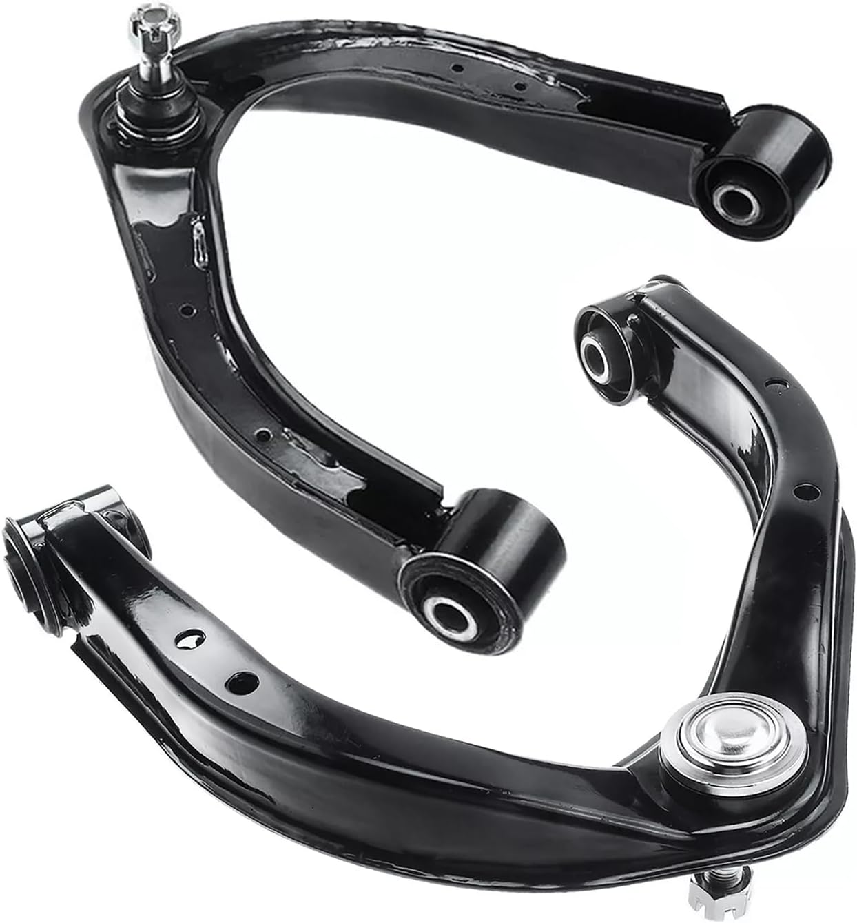 Front Upper Control Arm + Sway Bar Tie Rod Suspension Kit 12pc replacement for 2005-2019 Nissan Armada, 2004-2013 Infiniti QX56, 2004-2015 Nissan Titan