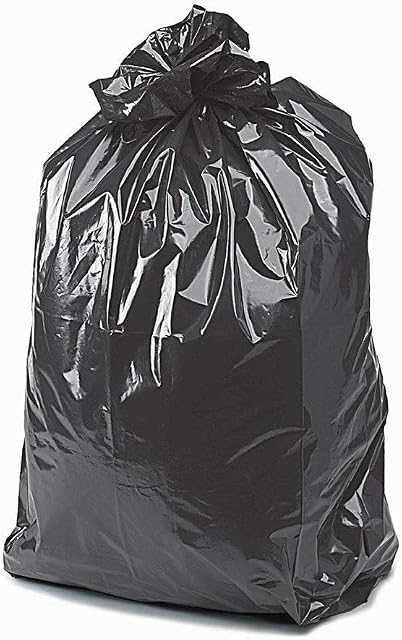 RelianceUK 200 Pack Super Strong Refuse Sacks | Bin Liners for Home, Restaurants, Office, Kitchen & Caterers | 50 Microns Strong Tear Resistant Bin Bag | 200 Gauge 18 x 29 x 39 Inches Bin Liners