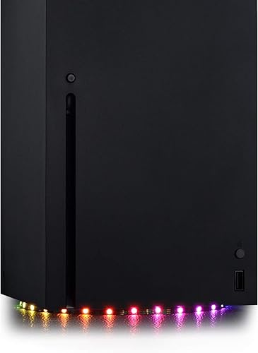 eXtremeRate PlayVital Tira de luz LED RGB para consola Xbox Series X, 7 colores, 29 efectos, accesorios de decoración, cinta flexible, kit de tiras