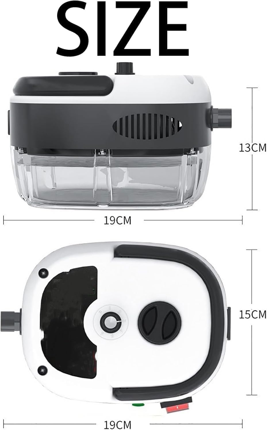 Limpiador A Vapor De Mano 2500W Alta Temperatura, Aparato Portátil Para Cocina Azulejos Juntas Coche Baño Y Suelo (B)