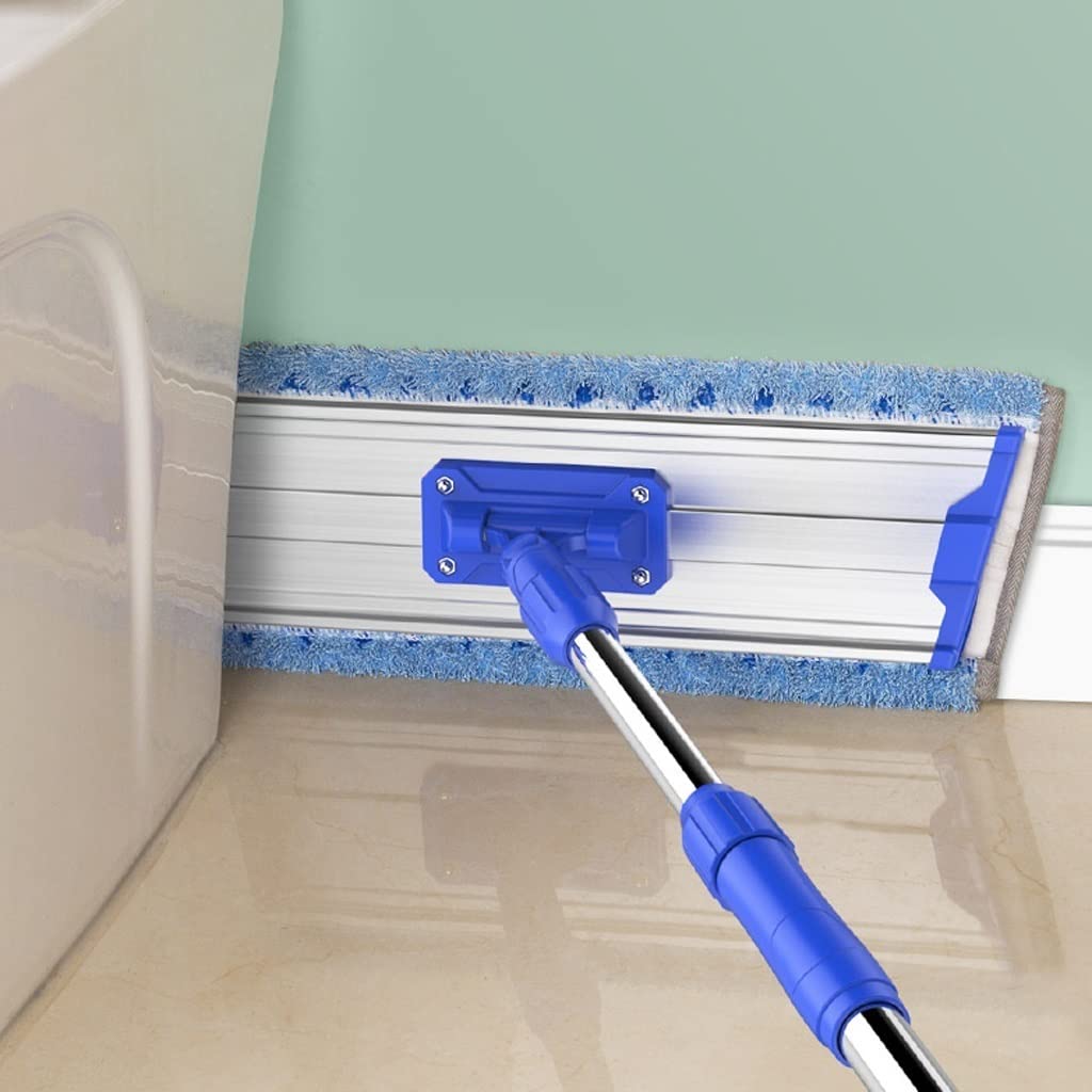 Mopa Sistema MOP Plano de Microfibra Adecuado for Madera, Azulejos, Laminado, Vinilo, 2 núcleos de reemplazo, Cabeza de Microfibra Reutilizable Apto para Todo Tipo de Suelos.