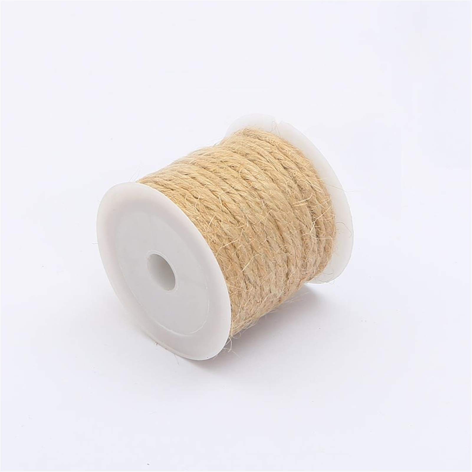Zkenshan-Natural Jute Twine 5-15Meter Natural Burlap Jute Twine Cord Hemp Rope String Gift Packing Strings Christmas Event Party Supplies, Natural Jute Fiber (Color : Style 04)
