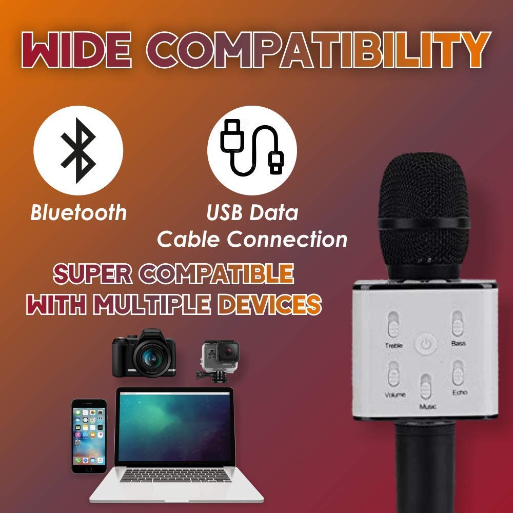 Amazon.com: REEPUD Q7 Karaoke Mic with Speaker Microphone for All