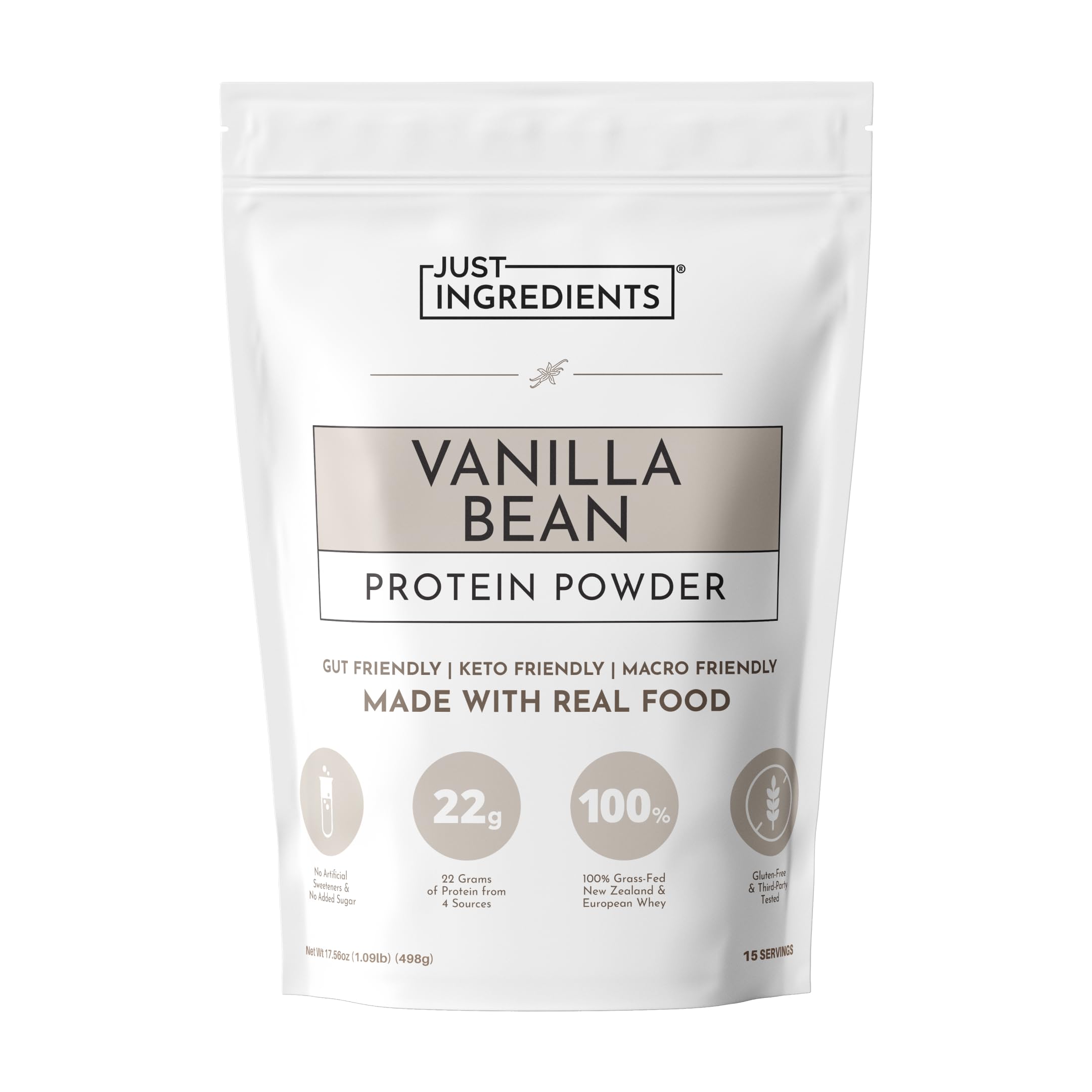 JUST INGREDIENTS Vanilla Protein Powder