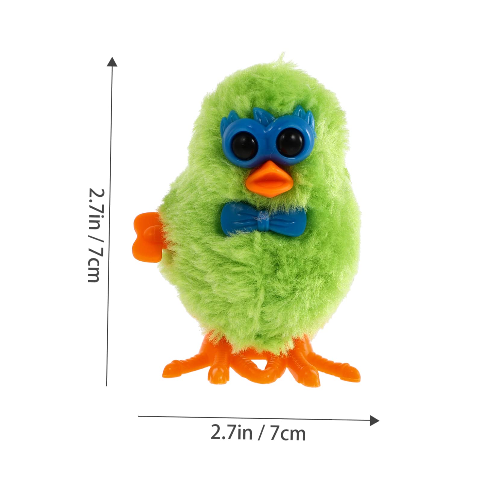Toddmomy 10Pcs Plush Wind Up Chicken for Adorable Wind Up Present for Fun and Engaging Learning Experience Random Color