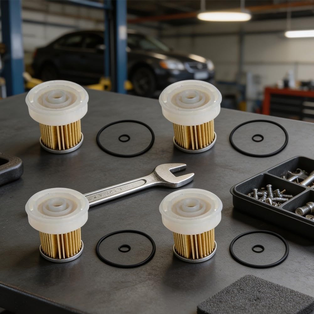 4 Unidades para filtro Gasoil con O-Ring Incluido 4 Unidades